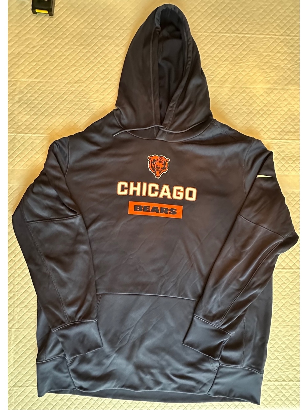 Nike Chicago Bears NFL Hoodie Sweatshirt Black Large
